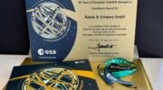 Rohde & Schwarz was recognized by ESA for its contribution to 30 years of European Satellite Navigation with an Excellence Award..(Photo: R&S)