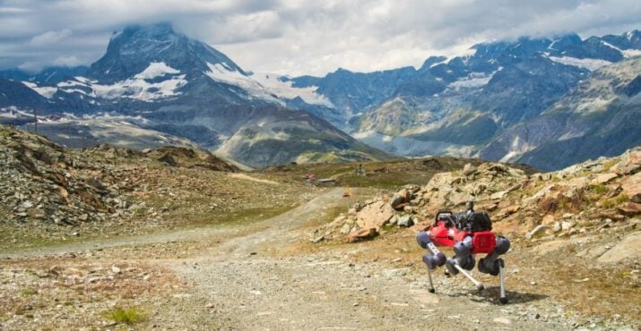 The ANYmal ETH robot of the Robosat project. (Photo: Andrei Cramariuc)