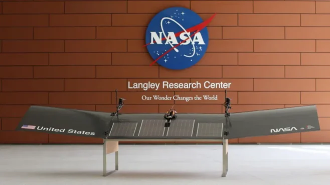 Winged, robotic glider in development at Langley Research Center. (Photo: NASA)