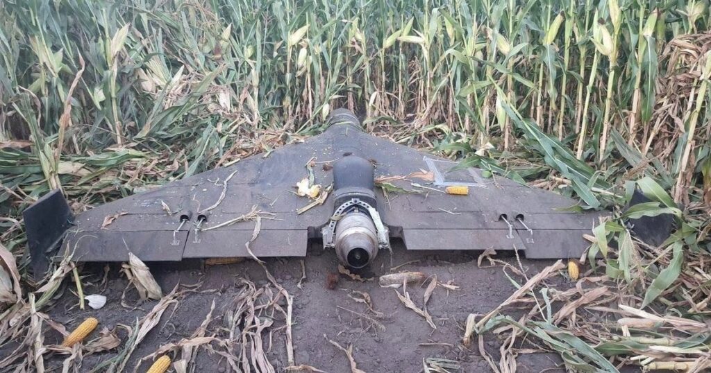 Russian Geran-3 jet-powered drone downed by Ukraine. (Photo: DIU)