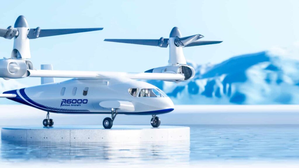 Promotional image of eVTOL Lanying R-6000. (Photo: United Aircraft)