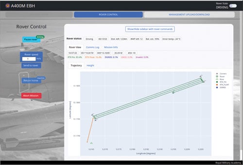 Figure 7a The user interface of the web application.
