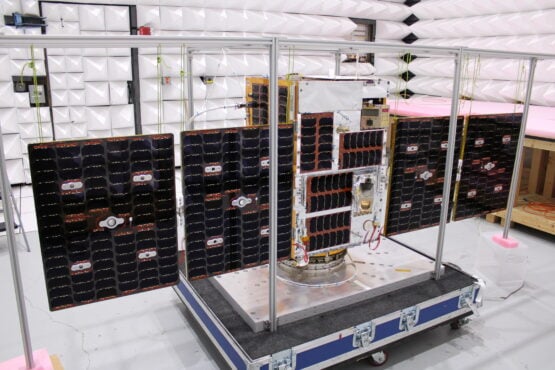 The Space Test Program’s STPSat-7 payload, at NASA Marshall Space Flight Center, Huntsville, Ala., June 25, 2025. (Photo: Space Test Program)