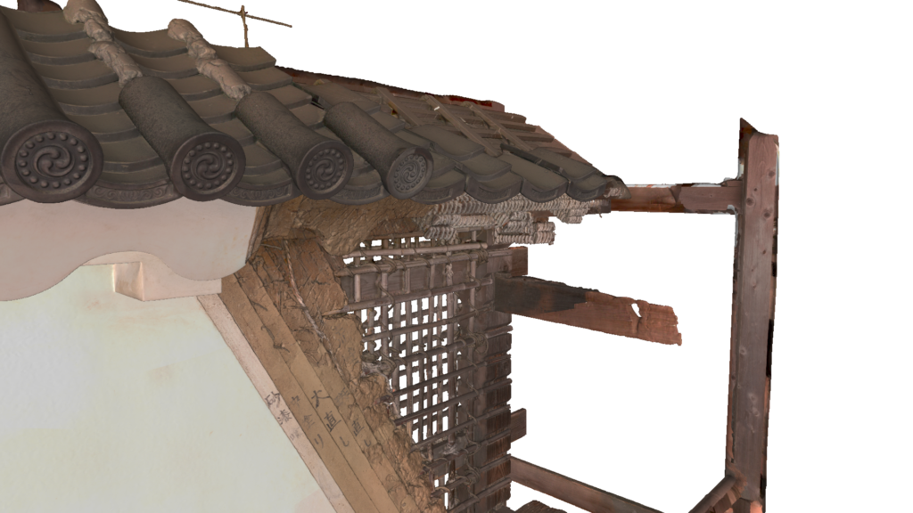 Fine details of an exterior wall captured just outside the castle with Artec Leo. (Credit: Artec 3D)