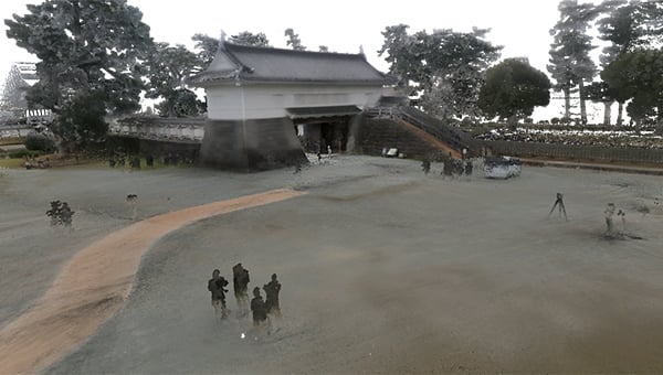 The entry to Odawara Castle, captured with Artec Jet 3D mapping. (Image: Artec 3D)
