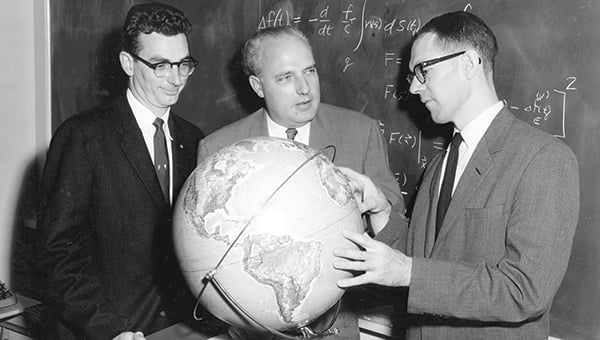 William Guier (left), Frank McClure (center) and George Weiffenbach (right). (National Museum of American History, Smithsonian Institute)