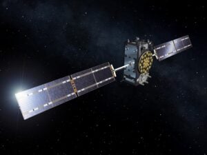 Artist's view of a Galileo Full Operational Capability (FOC) satellite. (Credit: ESA–Pierre Carril, 2015)